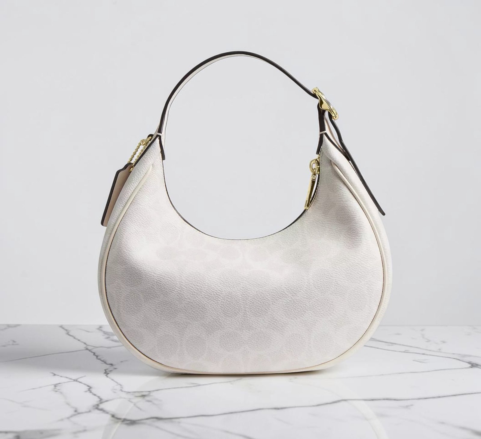 Sac À Bandoulière Coach Emily En Toile White – Image 5