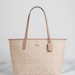 Sac À Cabas Coach City Beige XL
