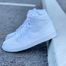 Air Jordan  1 Mid Full White