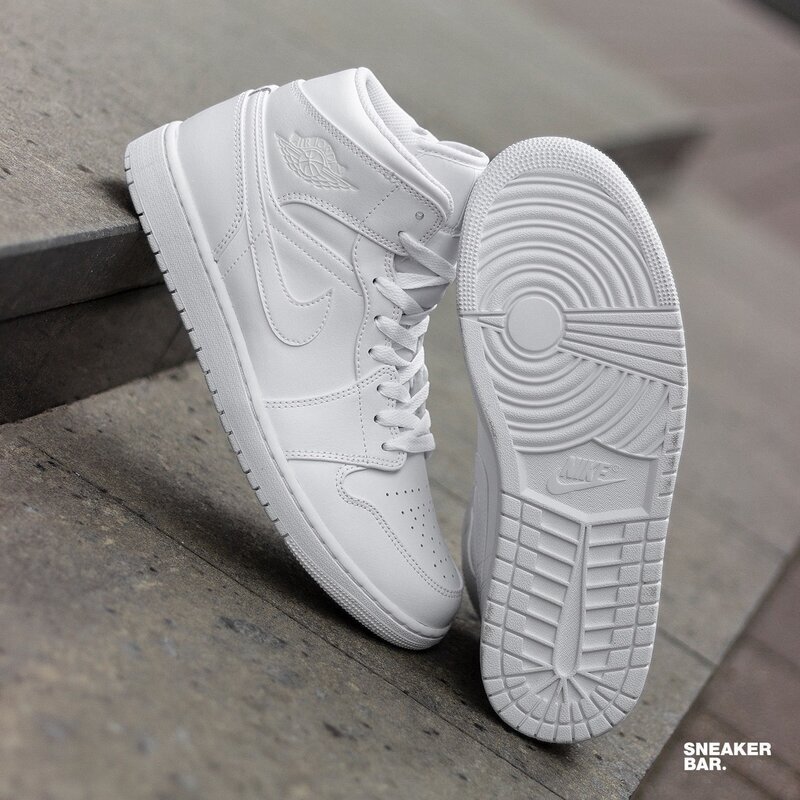 Air Jordan 1 Mid Full White – Image 8