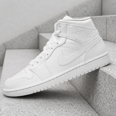 Air Jordan 1 Mid Full White – Image 7