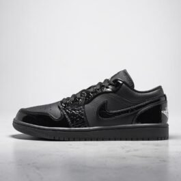 Air Jordan 1 Low SE Black Croc Black