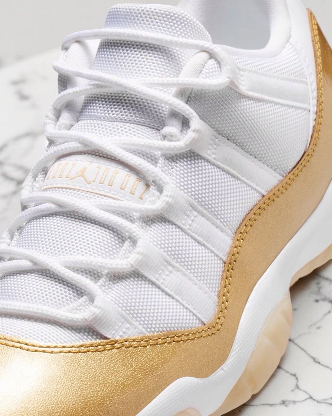Air Jordan 11 Retro Low Mother's GOLD – Image 8