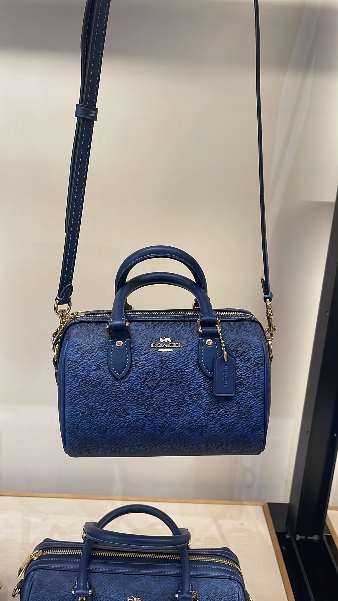 Sac À Bandoulière Coach Satchel Mini Rowan Bleu Marine S – Image 2