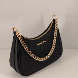 Sac à Bandoulière Michael Kors Charm Chain Black-Gold